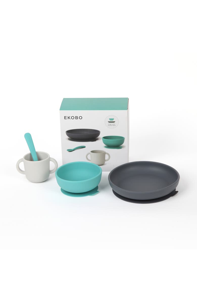 EKOBO Silicone Baby Meal Set, Alternate, color, Lagoon