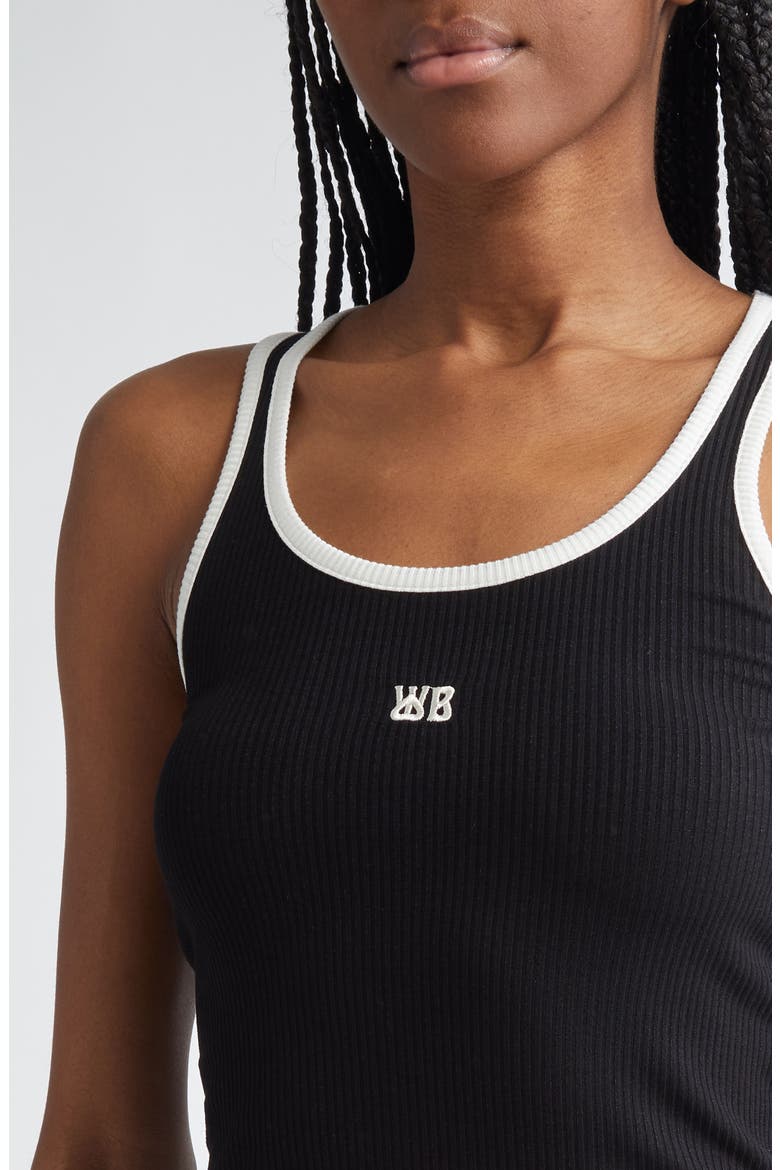 Sonic Rib Tank, Alternate, color, BLACK
