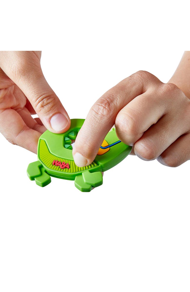 HABA Crocodile Silicone Teething and Grasping Baby Toy, Alternate, color, Multi