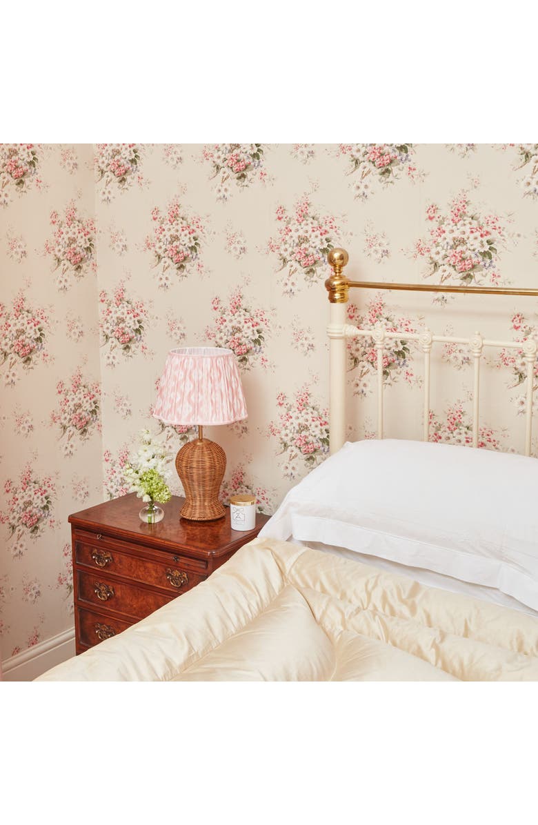 Mrs. Alice Pink Ikat Lampshade, Alternate, color, Pink