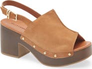 Bottero Slingback Peep Toe Platform Sandal