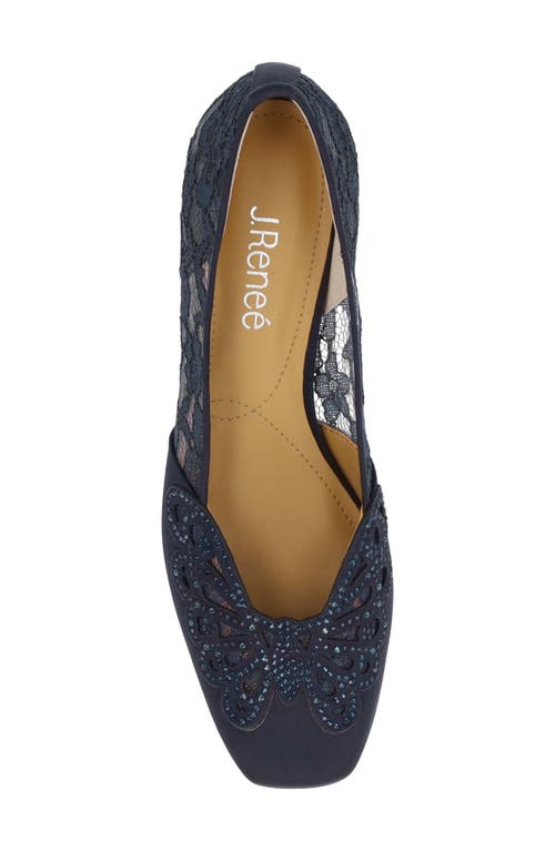 J. Reneé Zofia Block Heel Pump In Blue
