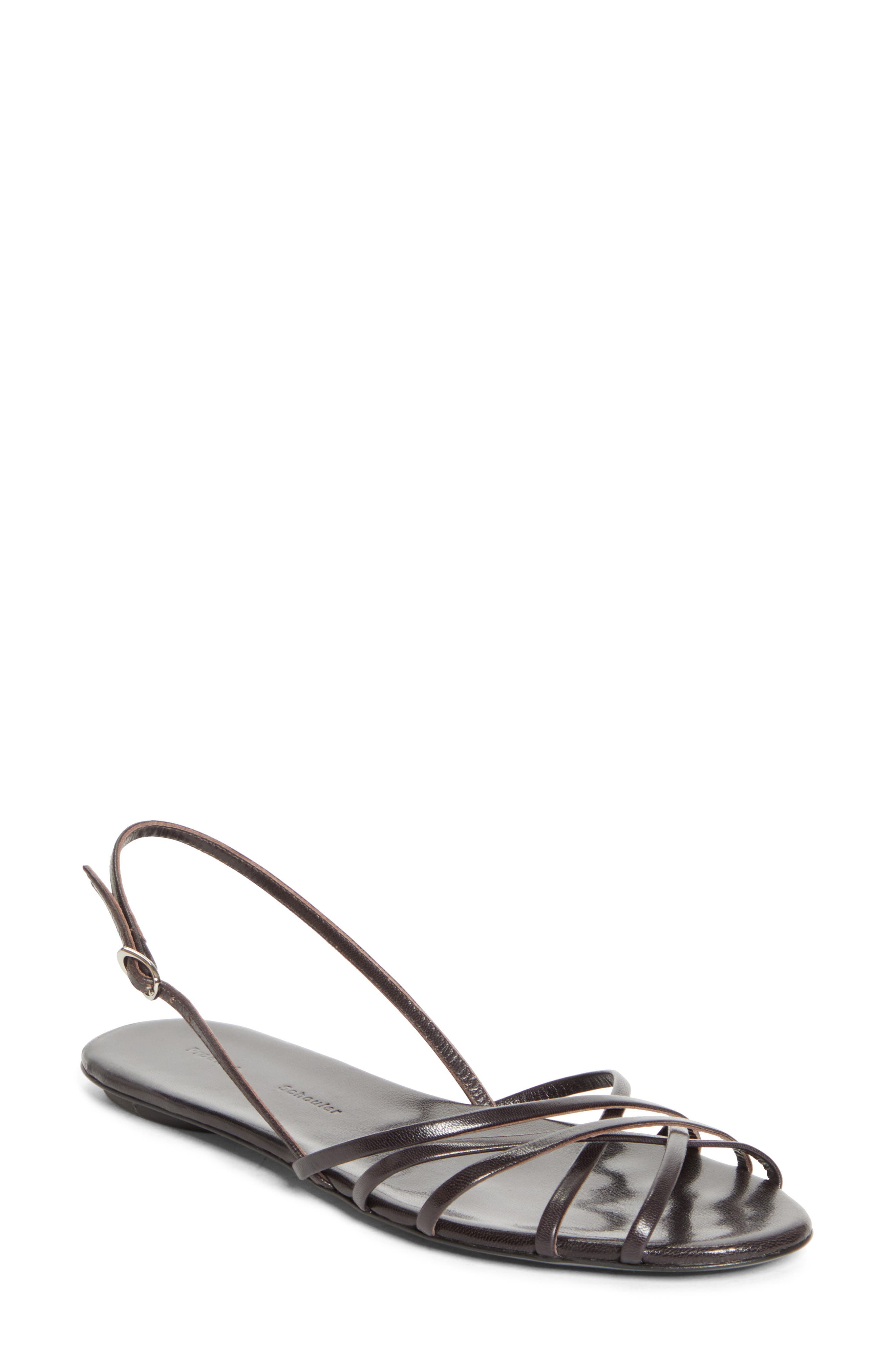 Proenza Schouler Uma Slingback Sandal, Main, color, Burgundy