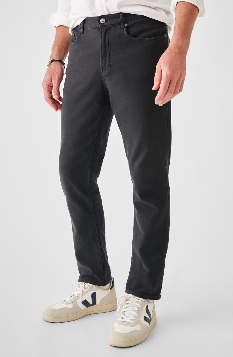 Faherty Slim Straight Leg Stretch Terry Cloth Pants, Main, color,