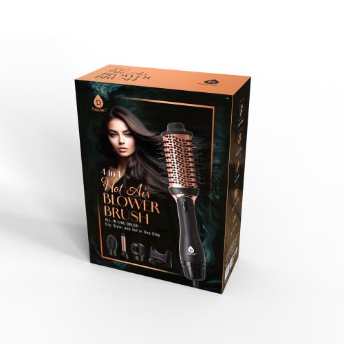 Pursonic Hot Air Blower Brush Your All-in-one Hair Styling Solution In Black