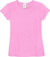 CITY THREADS Baby Girls Organic 100% Cotton Soft Jersey Cap Sleeve Crew Tee