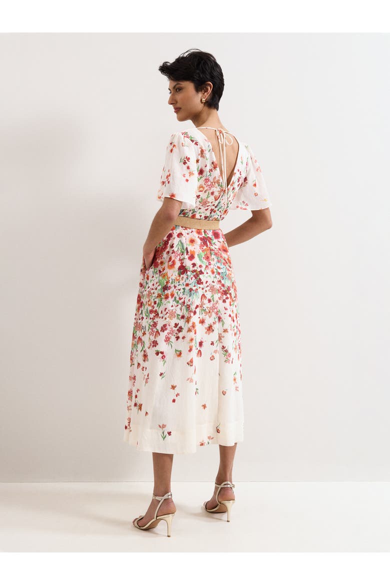 Lovette Floral Dress, Alternate, color, Cream