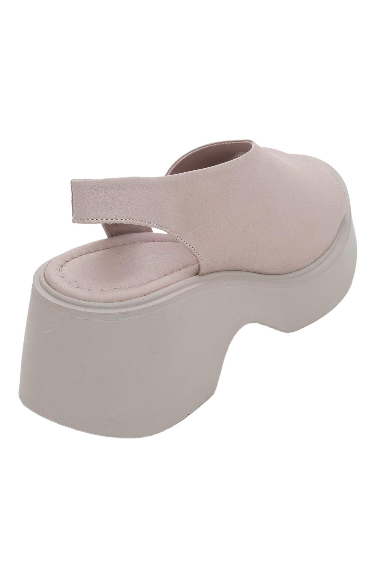ROY Leather Wedge Sandal, Alternate, color, Light Pink Leather