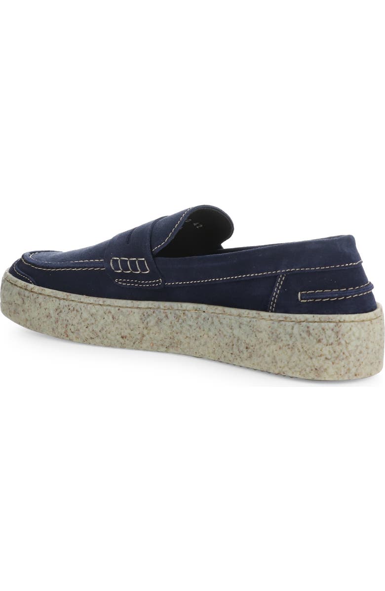 Fly London Roel Penny Loafer, Alternate, color, Navy Oil Suede