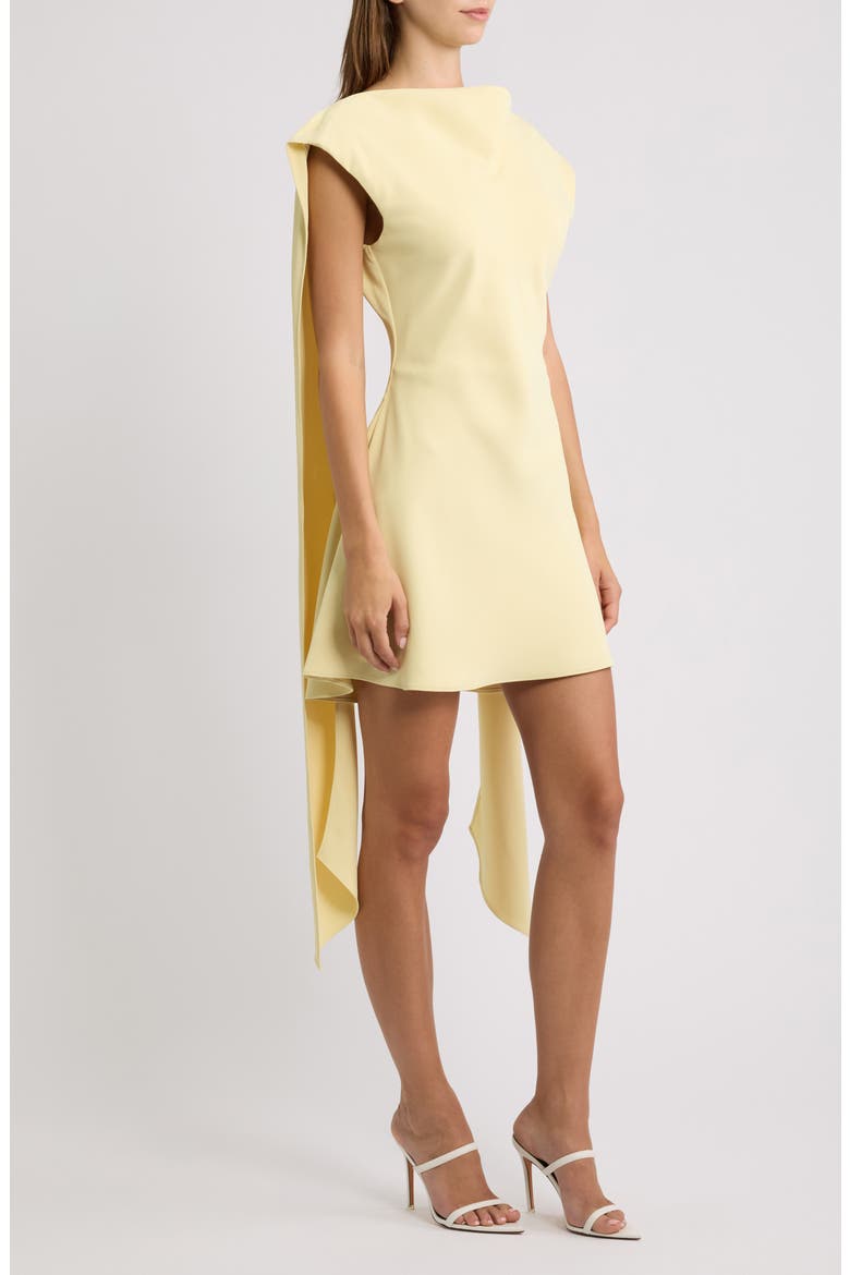 Drape Minidress, Alternate, color, LEMON
