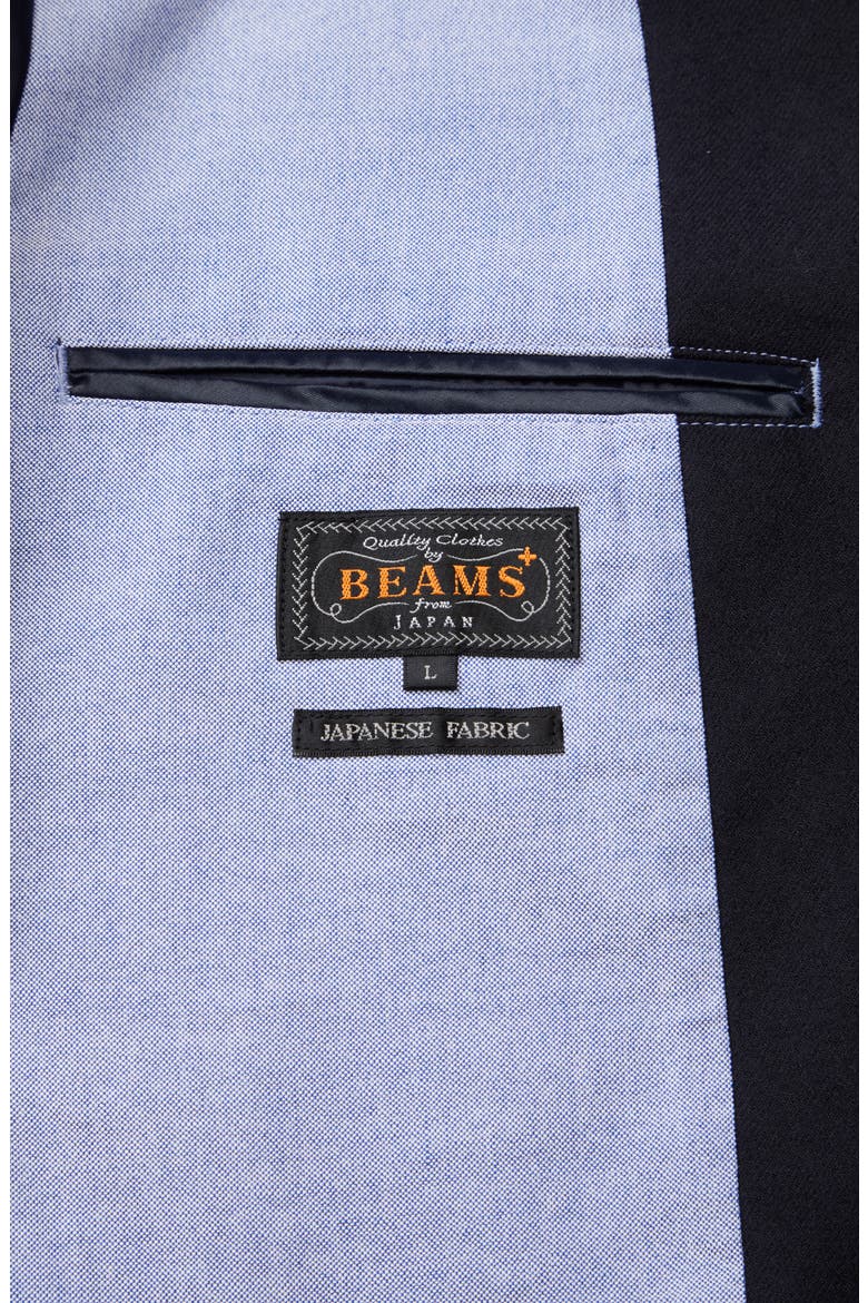 3B Wool Blend Flannel Jacket, Alternate, color, NAVY