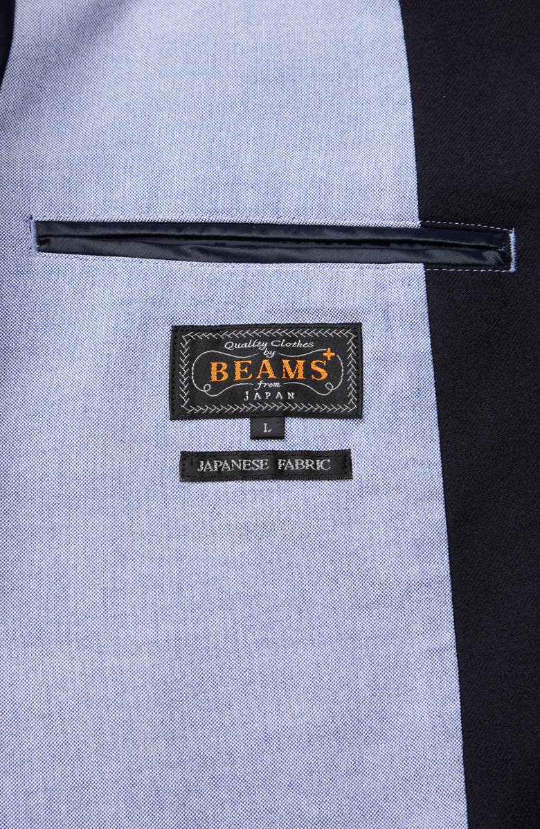 BEAMS Plus 3B Wool Blend Flannel Jacket, Alternate, color, 