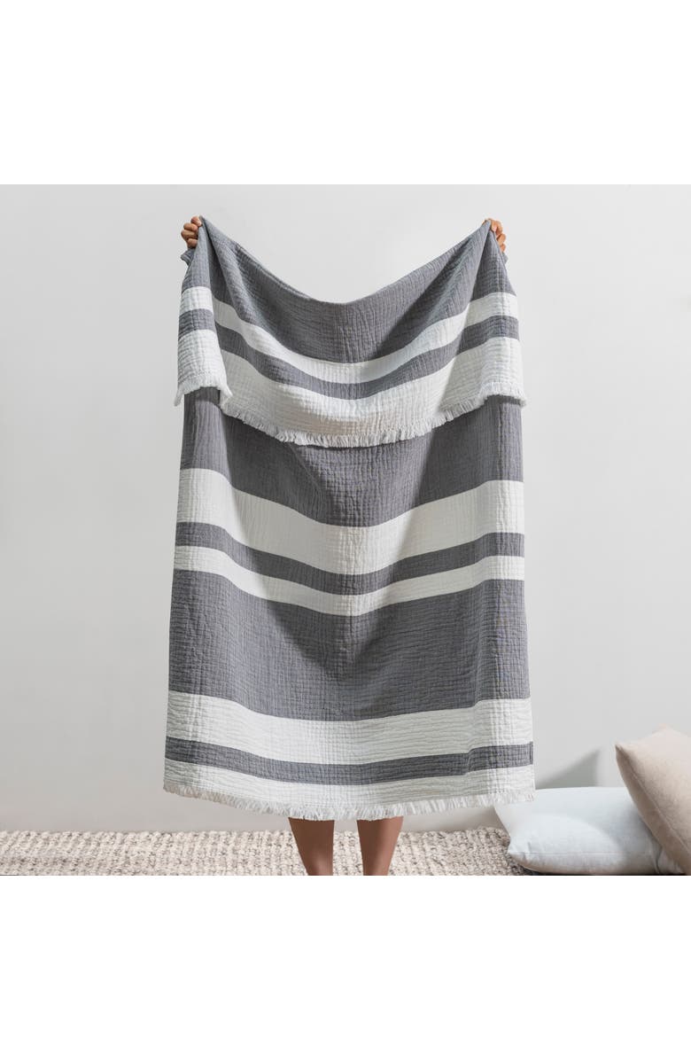 Lands Downunder San Marino Throw, Alternate, color, Ash Gray