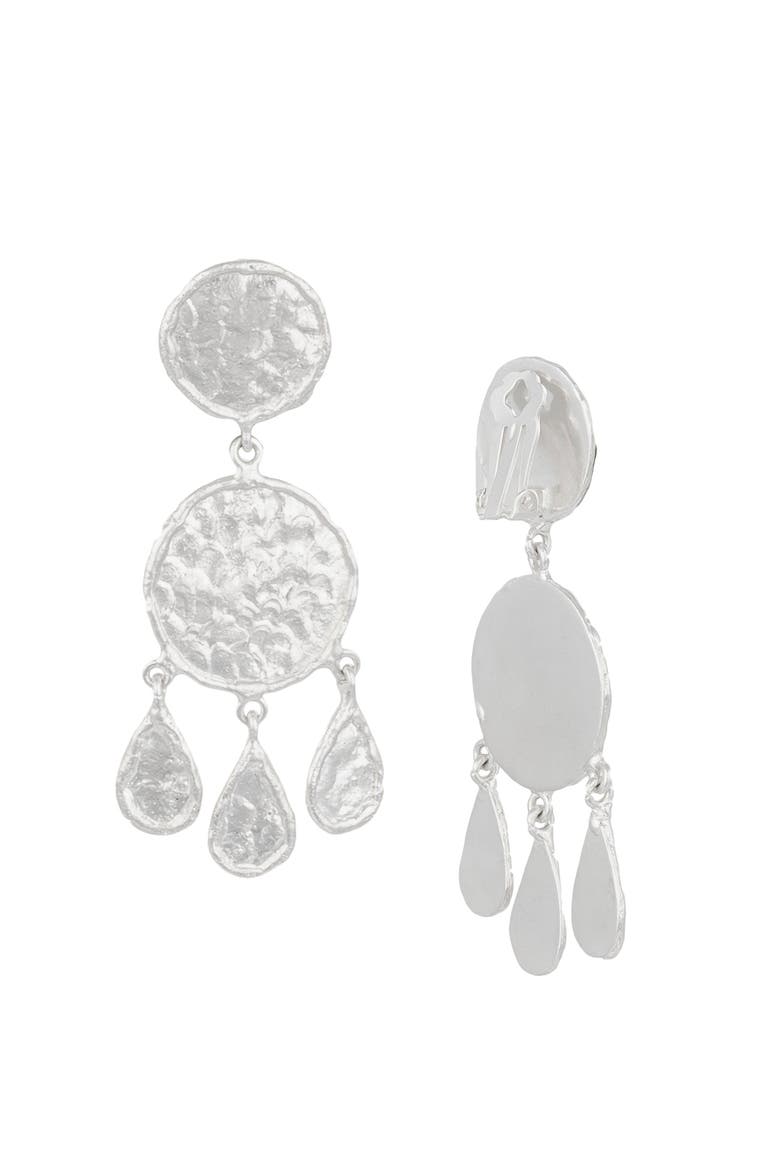 Swanee Earrings, Alternate, color, SILVER