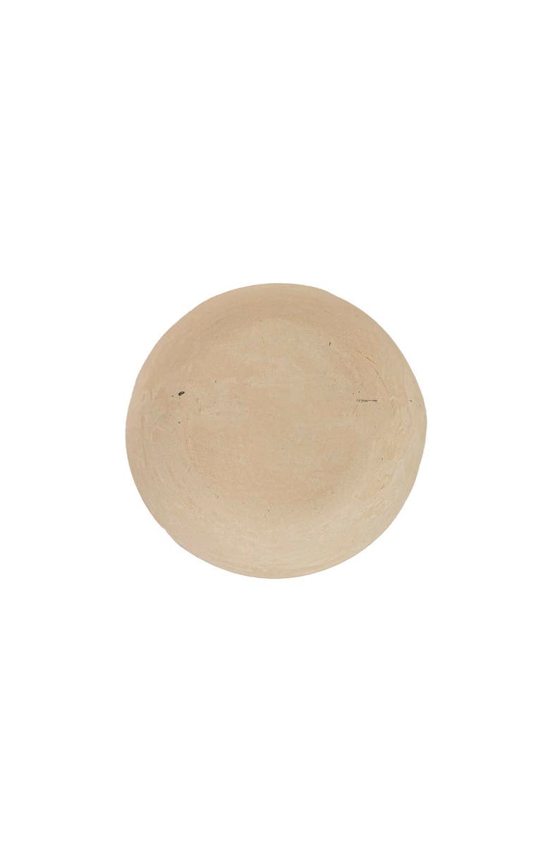 Foreside Home and Garden 4" Turner Paper Mache Round Decorative Lidded Canister, Alternate, color, White