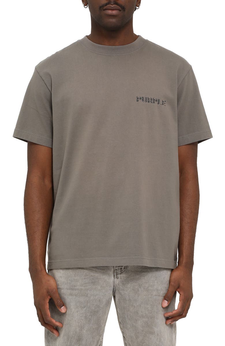 PURPLE BRAND Oversize Logo T-Shirt, Main, color, Grey