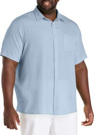 Harbor Bay by DXL Microfiber Comfort Grid Sport Shirt