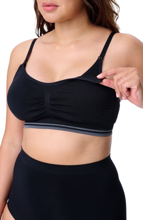 Motherhood Maternity Maternity Seamless Nursing And Hands-free Pumping Bra In Animal Print