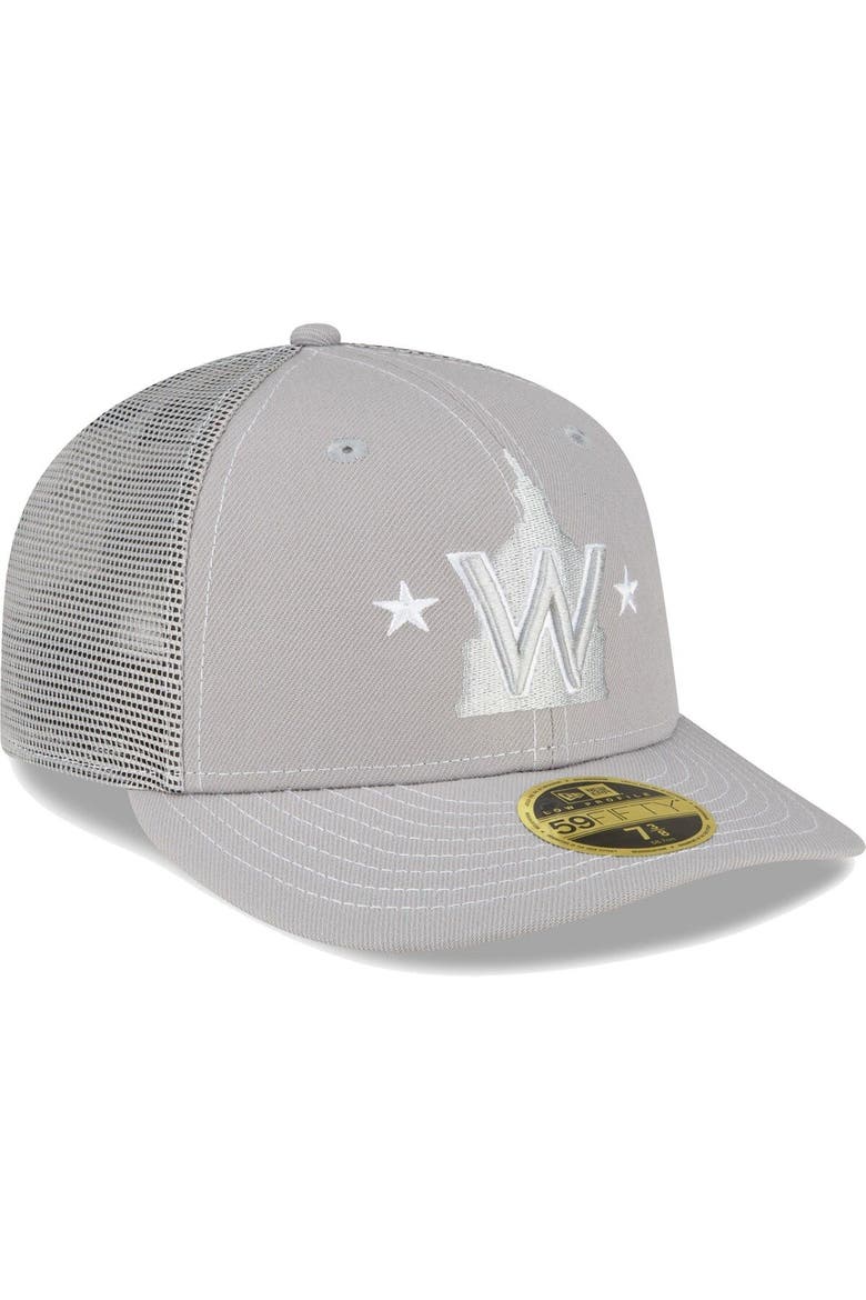 Men's New Era  Gray Washington Nationals 2023 On-Field Batting Practice Low Profile 59FIFTY Fitted Hat, Alternate, color, Gray