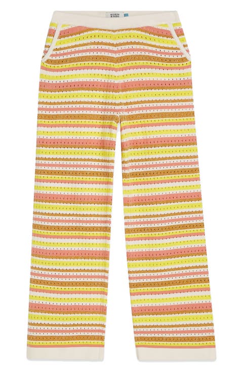 Kids' Stripe Open Stitch Sweatpants (Big Kid)