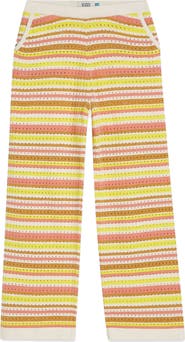 Scotch & Soda Kids' Stripe Open Stitch Sweatpants