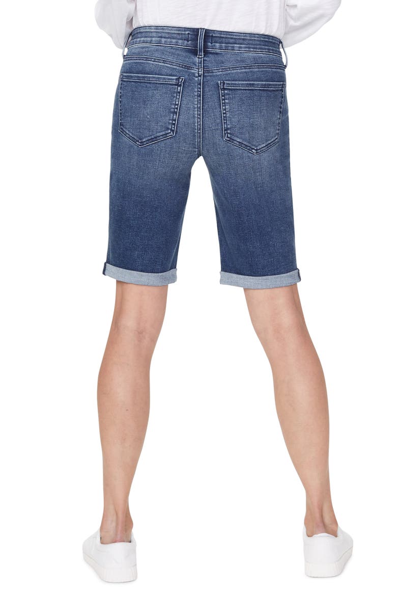 Utility Pocket Rolled Cuff Denim Shorts, Alternate, color, CLEAN LAZARO