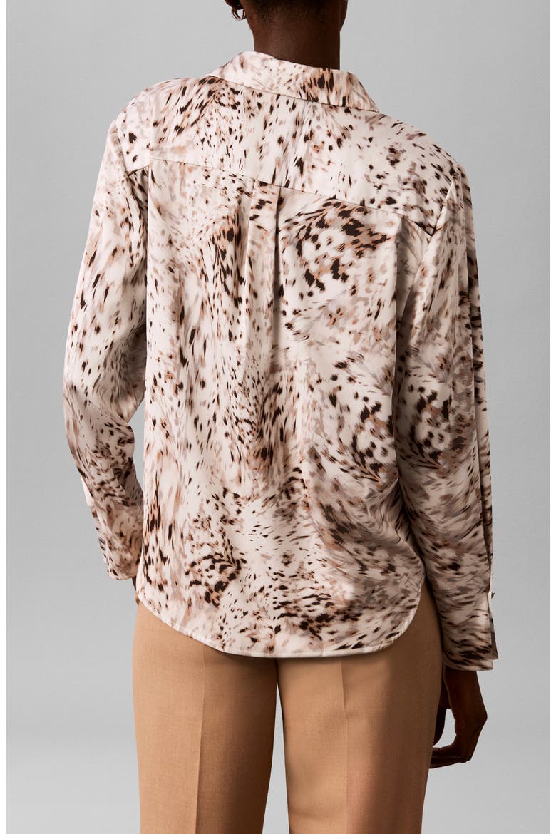 Pleated Button Front Shirt, Alternate, color, WHITE