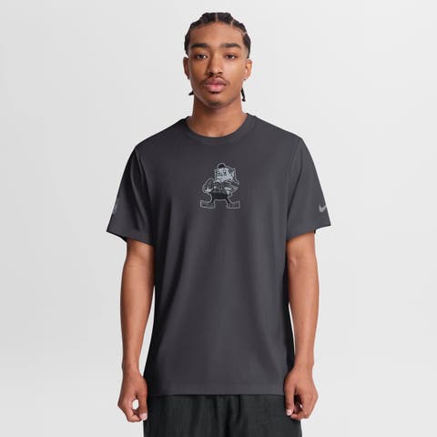 Men's Nike Anthracite Cleveland Browns Sideline Lead The Charge Legend Dri-FIT T-Shirt