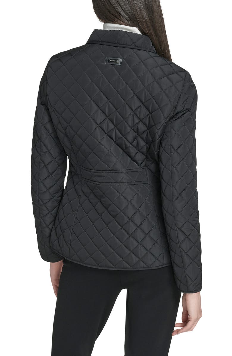Calvin Klein Quilted Barn Jacket, Alternate, color, Black