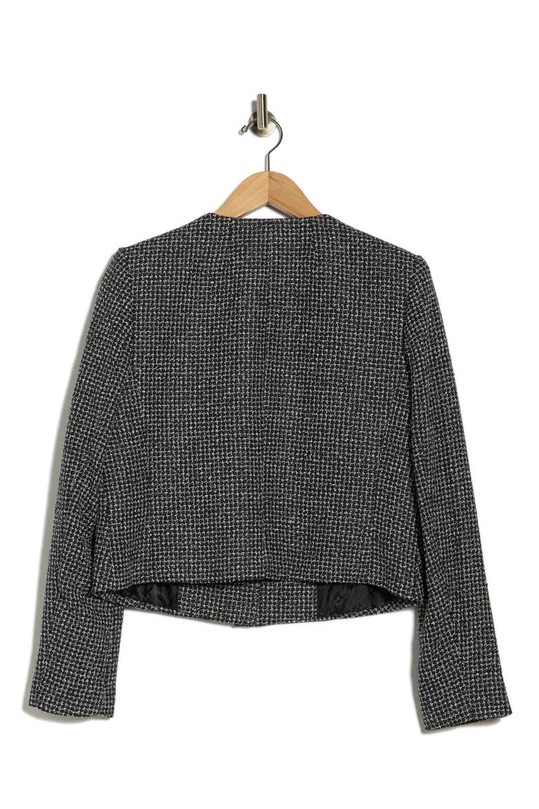 Tweed Crop Jacket, Alternate, color, NAVY COMBO