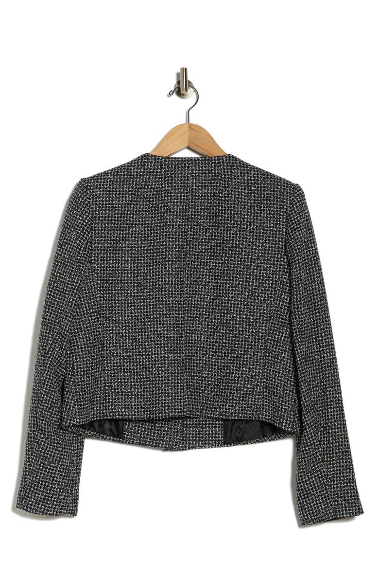 DKNY Tweed Crop Jacket, Alternate, color, Navy Combo