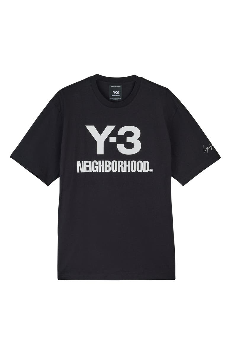 Y-3 x NEIGHBORHOOD Logo Graphic T-Shirt, Alternate, color, Black