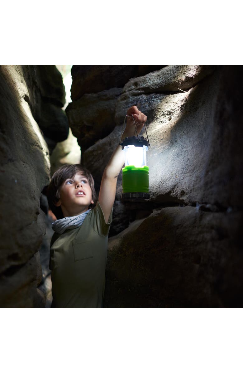 HABA Camping Lantern with Sturdy Handles for Carrying & Hanging with Handy Storage Compartment, Terra Kids Camping Essentials for Kids ages 5+, Alternate, color, Green Multi