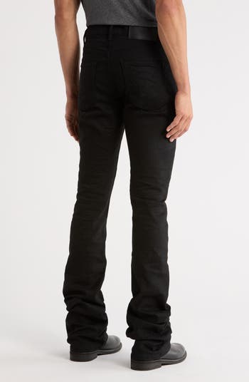 Super Stack Coated Flare Jeans