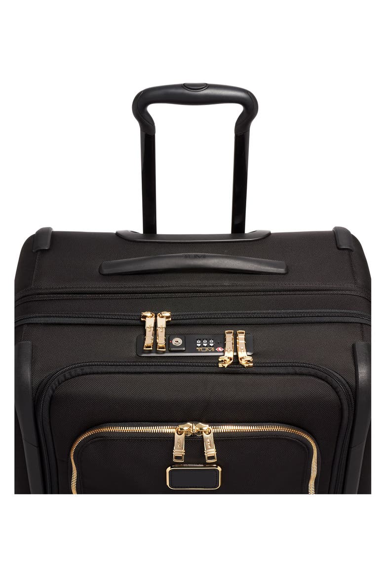 Short Trip 26-Inch Expandable 4-Wheel Packing Case, Alternate, color, BLACK/ GOLD