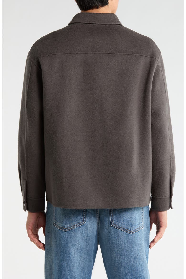 Double Face Wool Shirt Jacket, Alternate, color, GREY