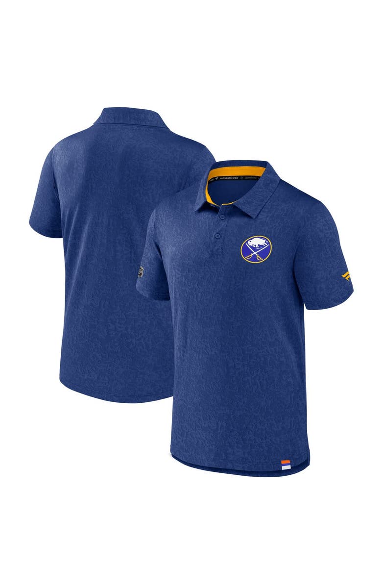 FANATICS Men's Fanatics Royal Buffalo Sabres Authentic Pro Jacquard Polo, Main, color,