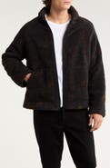 Wax London Tate Paisley High Pile Fleece Jacket