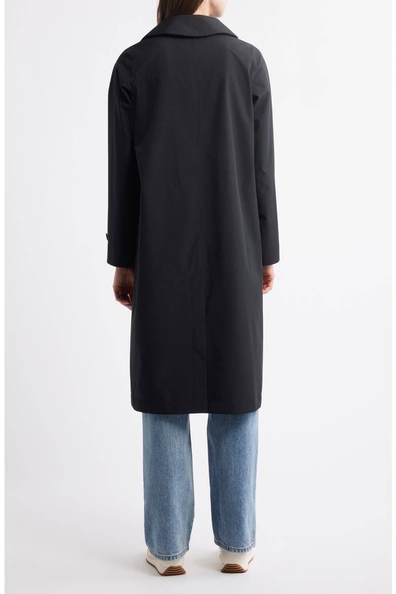 Asia Water Repellent Hooded Raincoat, Alternate, color, BLACK