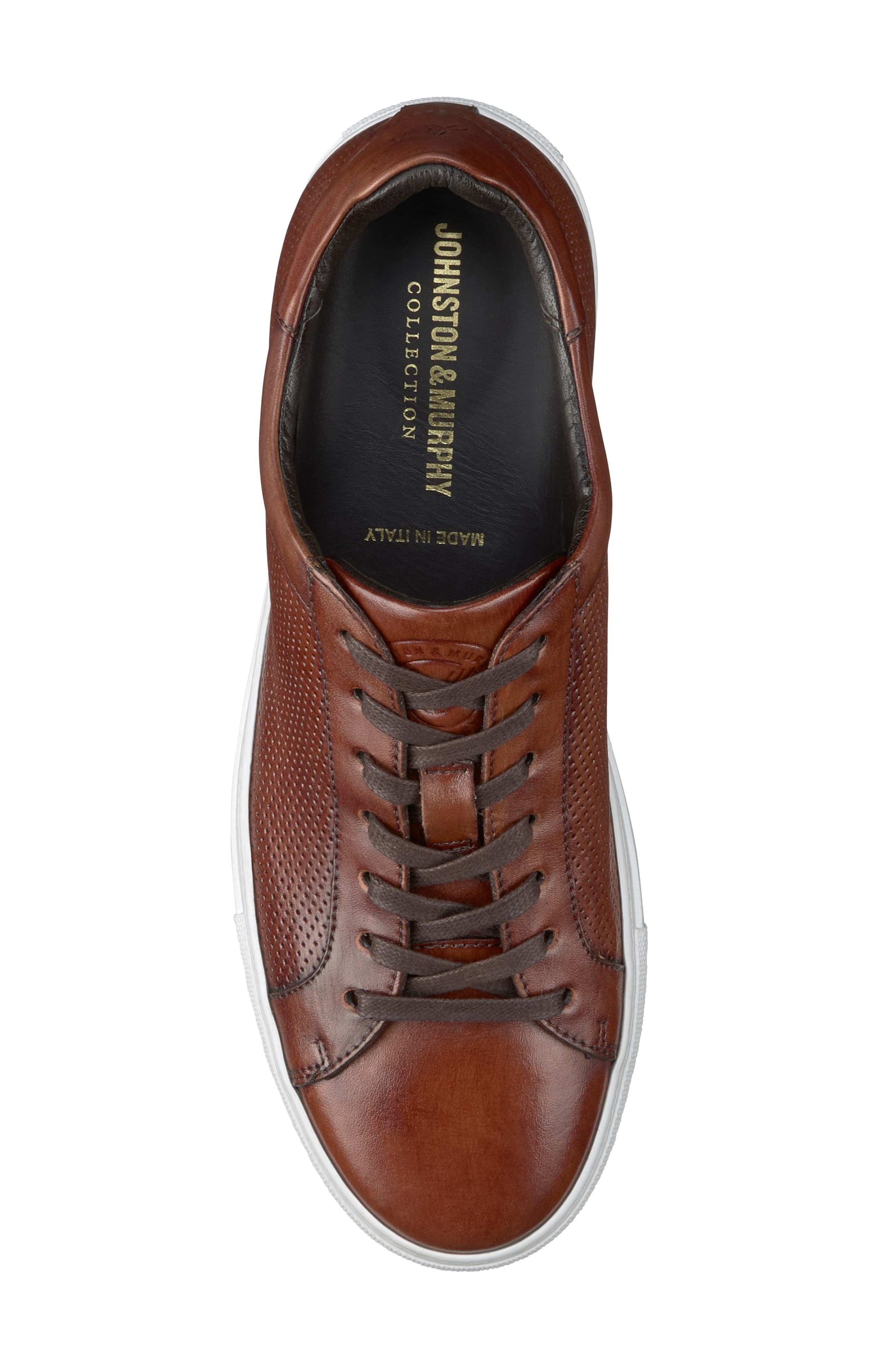 JOHNSTON & MURPHY COLLECTION Johnston & Murphy Jake Perforated Lace to Toe Water Resistant Sneaker, Alternate, color, 