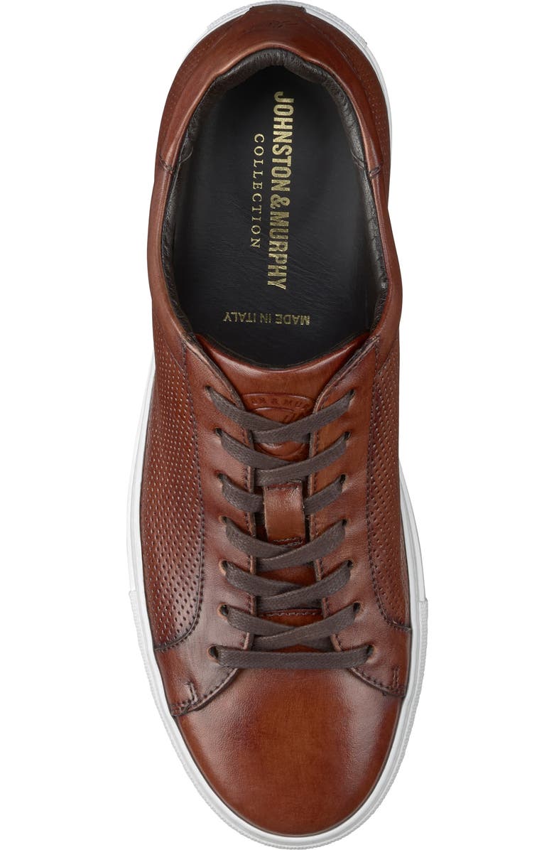 JOHNSTON & MURPHY COLLECTION Johnston & Murphy Jake Perforated Lace to Toe Water Resistant Sneaker, Alternate, color,