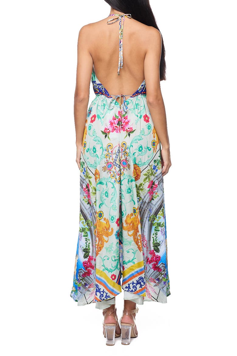 Print Sundress, Alternate, color, GREEN