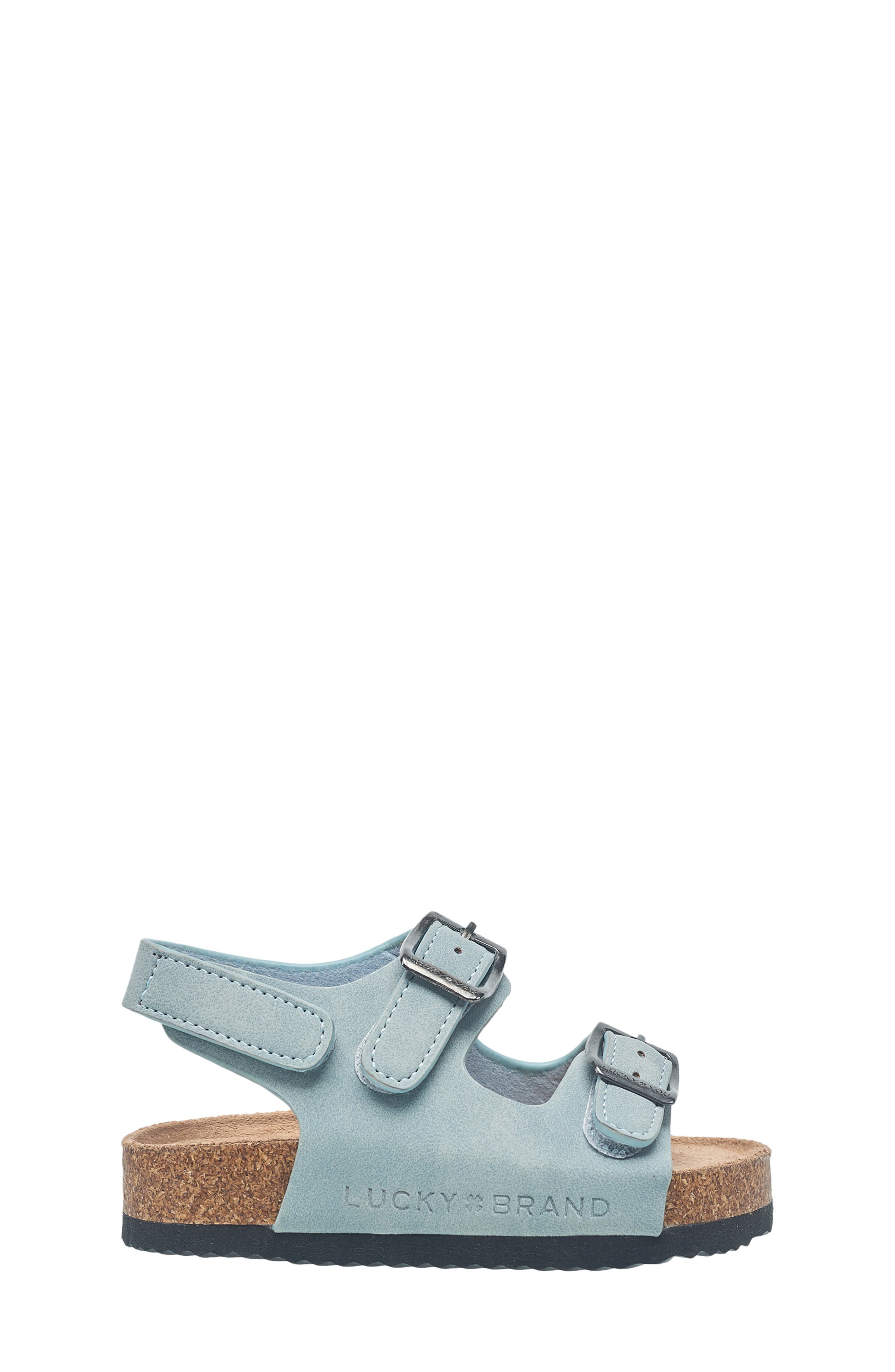 Lucky Brand Kids' Double Strap Sandal, Alternate, color, Light Blue