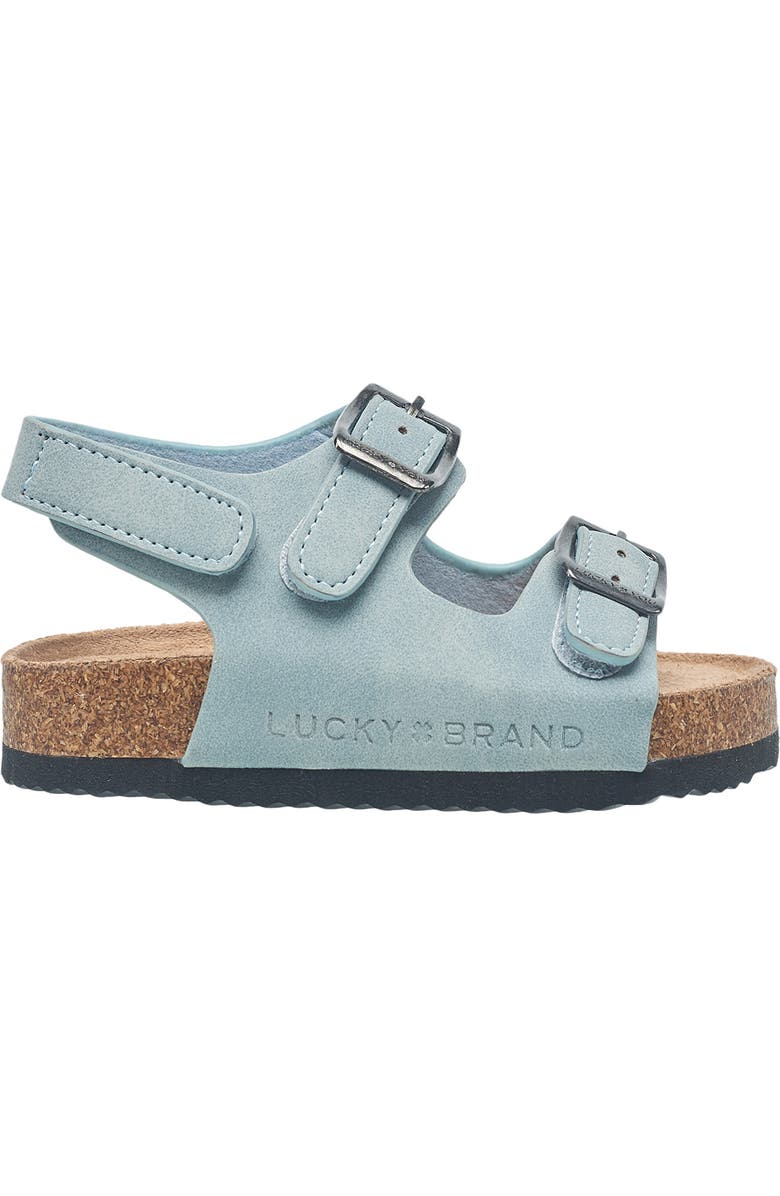 Lucky Brand Kids' Double Strap Sandal, Alternate, color, Light Blue