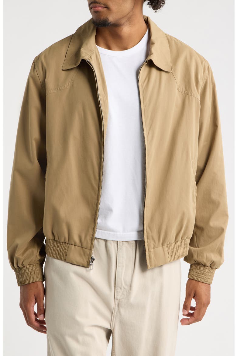 Harrington Zip Jacket, Main, color, TAN