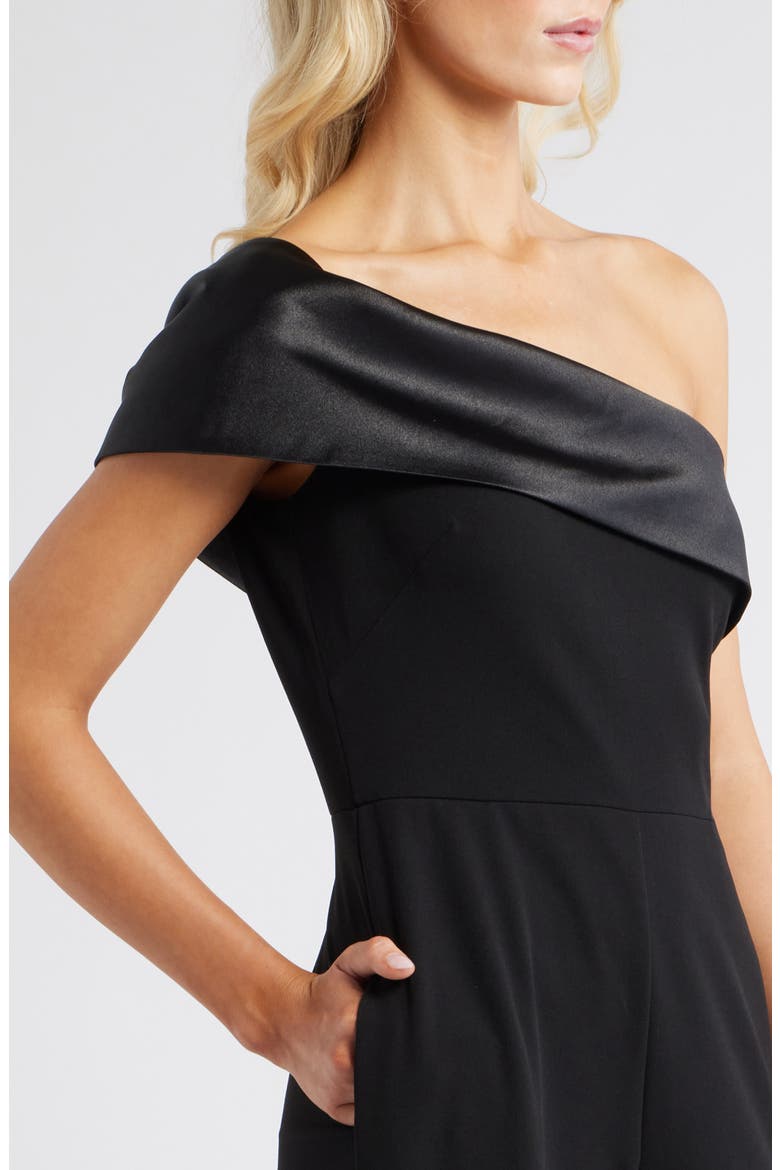 One-Shoulder Jumpsuit, Alternate, color, BLACK