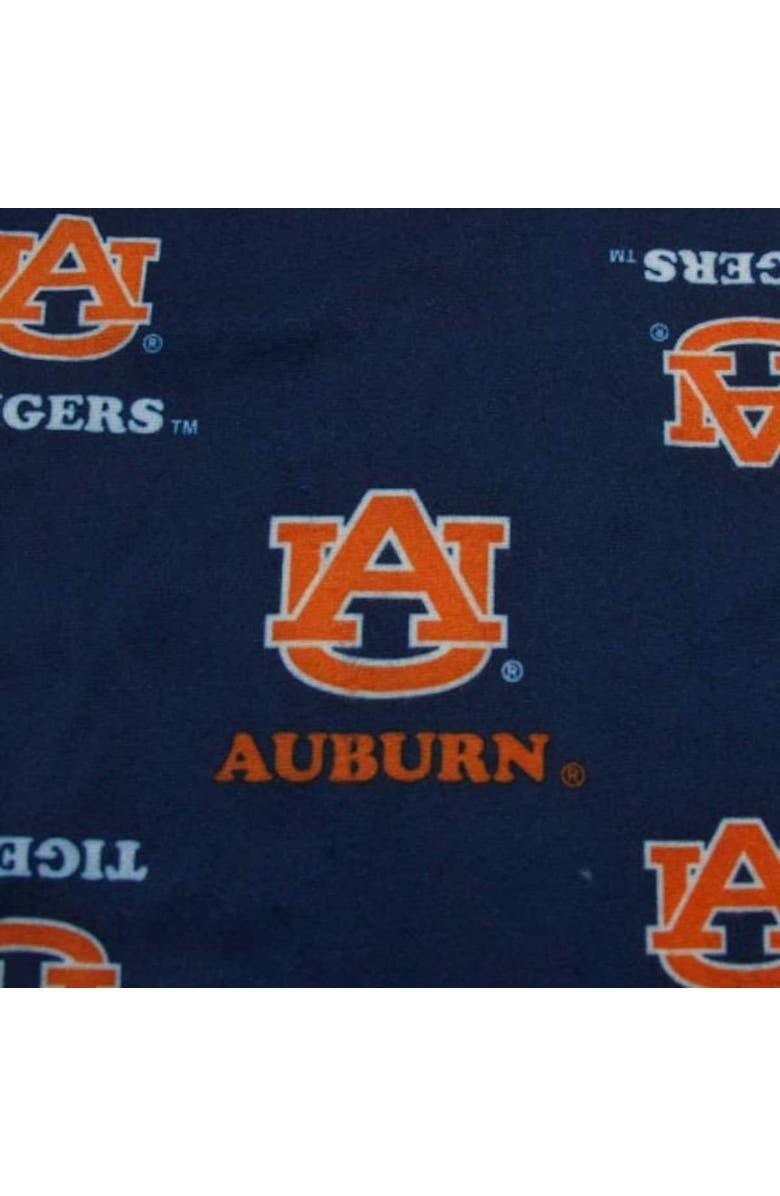 GENUINE STUFF Auburn Tigers Youth Navy Blue Team Logo Flannel Pajama Pants, Alternate, color, 