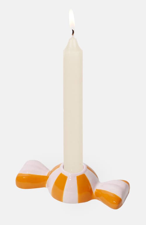 Doiy Funfair Hard Candy Candleholder In Orange