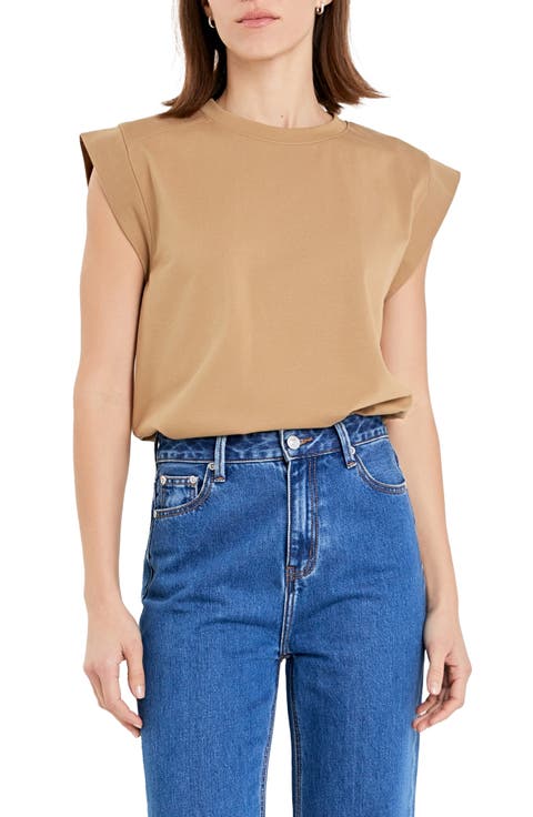 Cap Sleeve Jersey T-Shirt