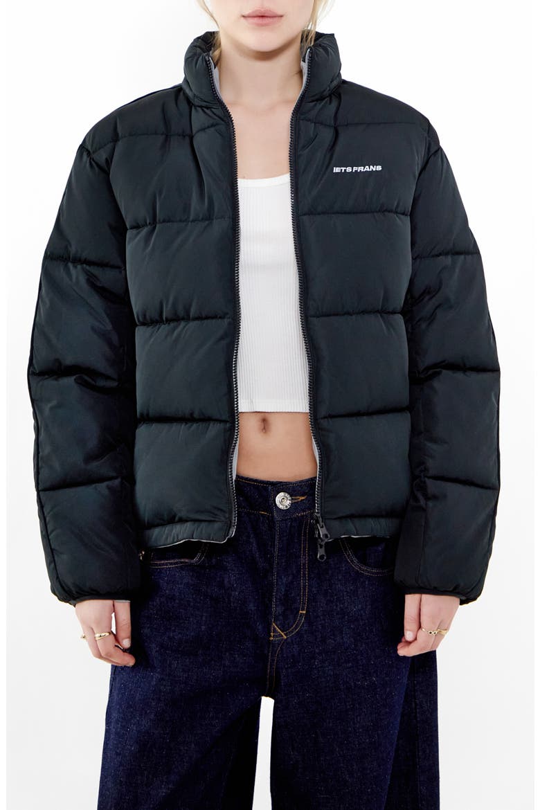 Reny Reversible Puffer Coat, Main, color, BLACK